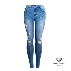 RARE “Pearl Distressed” Jeans