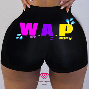 RARE “Wet AP” Yoga Shorts