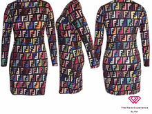 Load image into Gallery viewer, RARE Fendi Style Color Blocks Dress