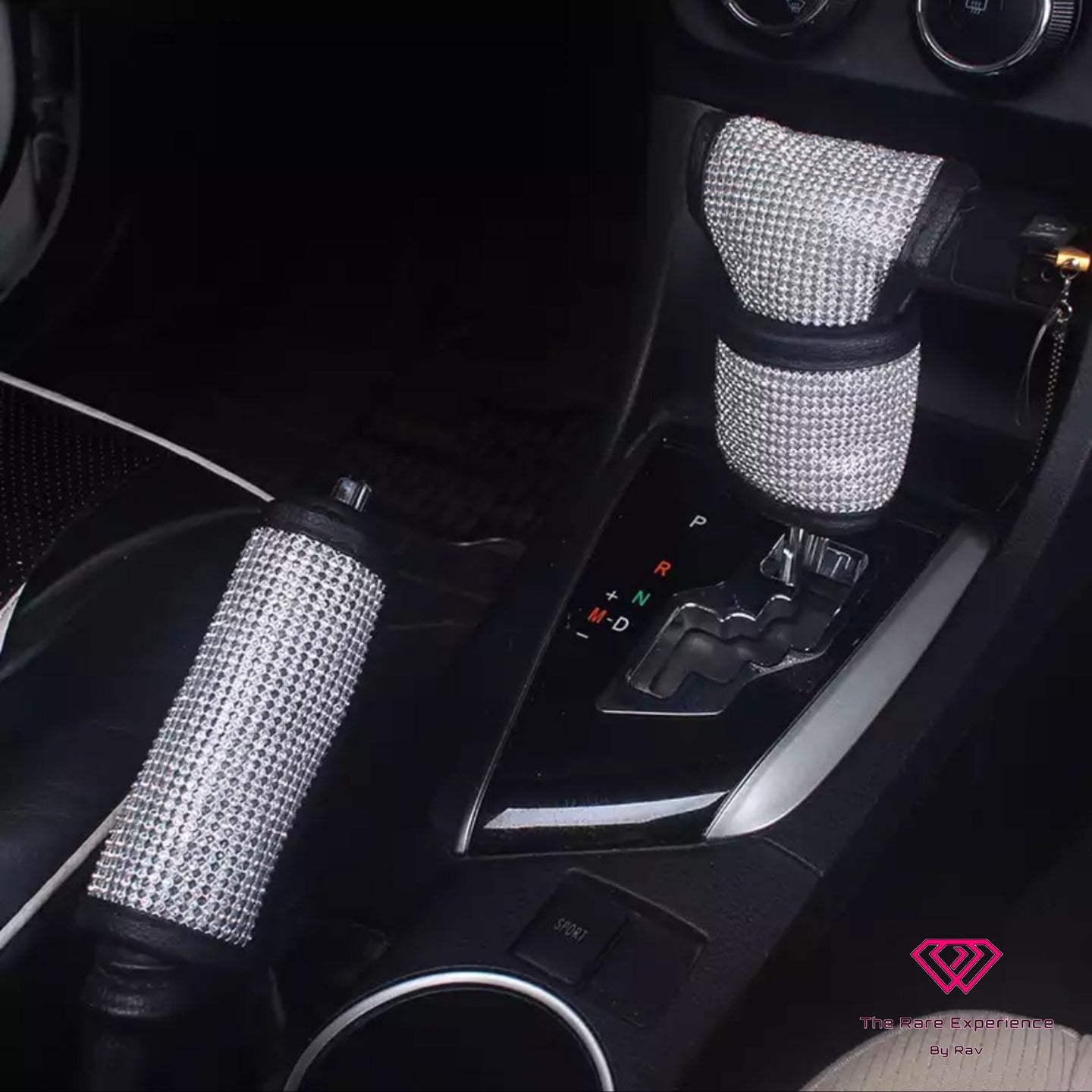 RARE Car Bling Seatbelt- Gear Shift Covers