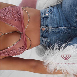 RARE Crystal Bra Body chain