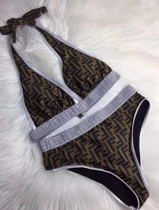 Designer Logo Bikini swimsuit